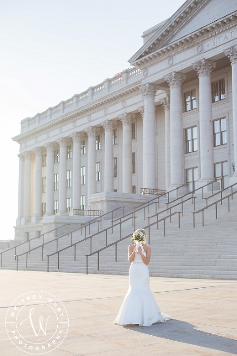 Utah state capitol bridals. Salt Lake City Wedding Photographer. Whitney Hunt Photography