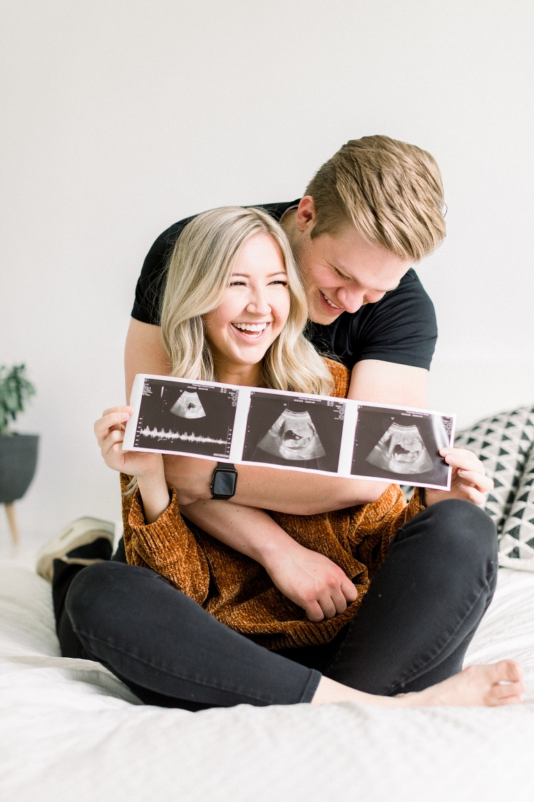 Cutest pregnancy announcement photo. Whitney Hunt Photography.