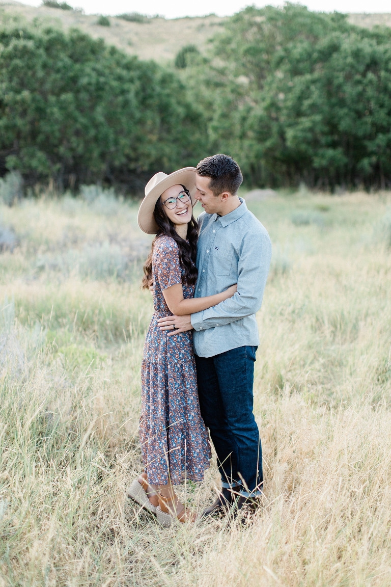 Butterfield Canyon engagement session photo. Whitney Hunt Photography.