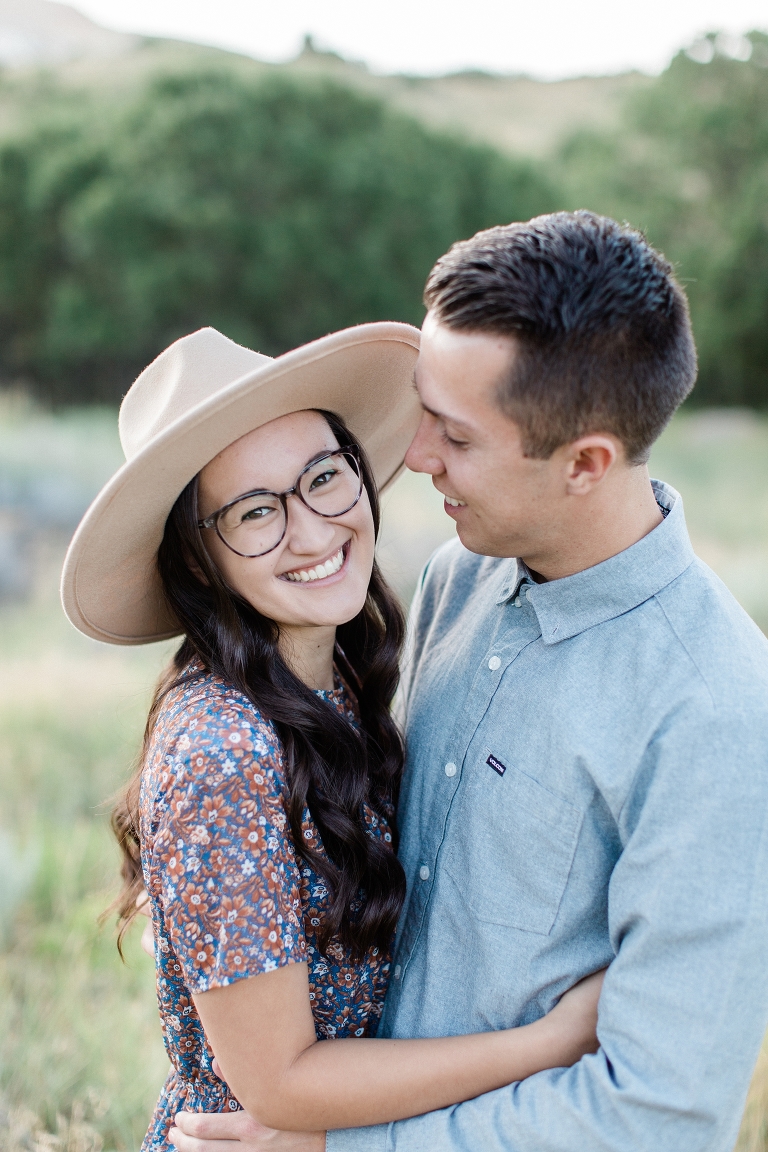 Butterfield Canyon engagement session photo. Whitney Hunt Photography.