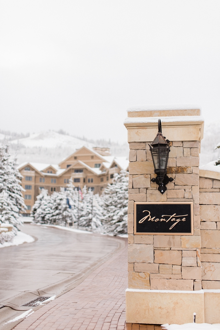 Photo of Montage Deer Valley wedding venue in winter. Whitney Hunt Photography