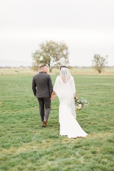 Sod farm wedding photo | Fall wedding at a sod farm in Erda Utah | Park City Utah Wedding Photographer | Whitney Hunt Photography