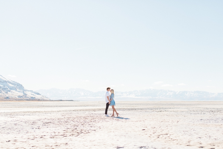 Saltair engagement session in Utah | Engagement session at the Great Saltair Beach | Whitney Hunt Photography | Park City Utah Wedding Photographer