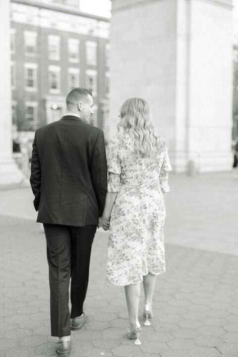 NYC Washington Square Park Engagement Session | Washington Square engagement photos | NYC picture locations | Best spots in Manhattan for engagement pictures | Whitney Hunt Photography